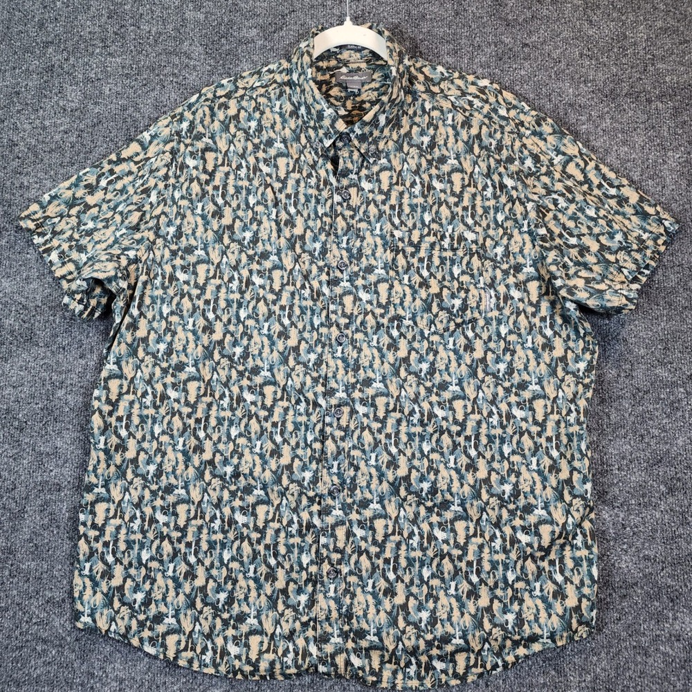 Eddie Bauer Classic Fit Men Fishing Outdoor Gorpcore Camp Shirt Cotton 2XL - Picture 2 of 9
